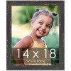 PosterPalooza | Shabby Chic Black Picture Frame - UV Acrylic, Foam Board Backing, Hanging Hardware - 2 of 4