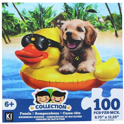 CroJack Capital Inc. Rubber Duck and Dog 100 Piece Juvenile Collection Jigsaw Puzzle