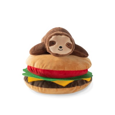 Photo 1 of PetShop by Fringe Studio Sloth on a Hamburger Dog Toy