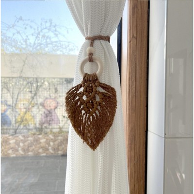 Bohemian Colorful Leaves Curtain Tiebacks-Tree City