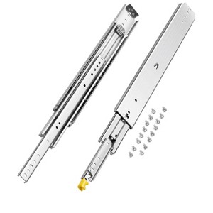 VEVOR Set of 2 Drawer Rails, Sizes Ranging from 16 to 60 inches, 500 lbs Weight Limit, Locking Mechanism Included, Silver - 1 of 4