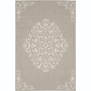 Oriental Weavers Portofino 6649W Taupe/ Ivory Indoor/Outdoor Area Rug - 1'10" x 7'3" - 1 of 1