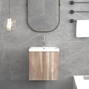 VidaXL Wall-mounted Bathroom Cabinet 16.1"x15"x15.7" Solid Wood Teak - 1 of 4