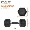 CAP Barbell 20lb Dumbbell Weights with Comfort Grip Single - 3 of 3