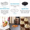 Itopfox 9 Inch Air Fryer Accessories Set with Cupcake Pan, Pizza Pan, Silicone Baking Cup, Recipe Cookbook for 5.3Qt - 6.8Qt Air Fryers - 3 of 4