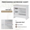 36" Bathroom Vanity with Ceramic Undermount Sink, 2 Tip-Out Drawers, Soft-Close Hinges, Adjustable Shelf and Modern Storage Design - 2 of 4