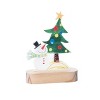Transpac Acrylic 7.87 in. Multicolor Christmas Tree Snowman Shaped Table Sign - 4 of 4
