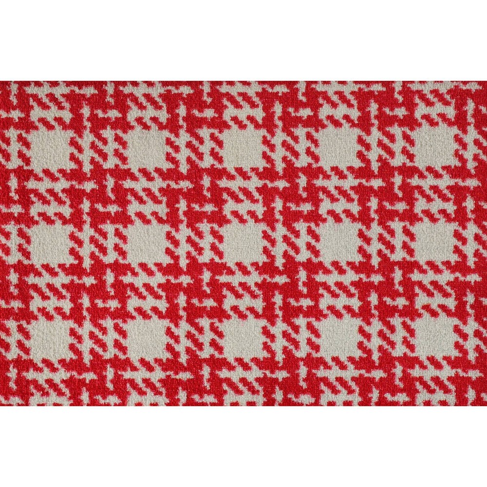 Photos - Doormat Bungalow Flooring 2'x3' ColorStar Hook Knit Door Mat Red  