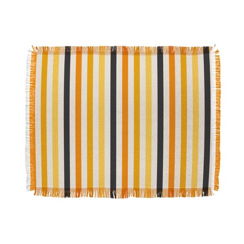 Black and yellow online throw blanket