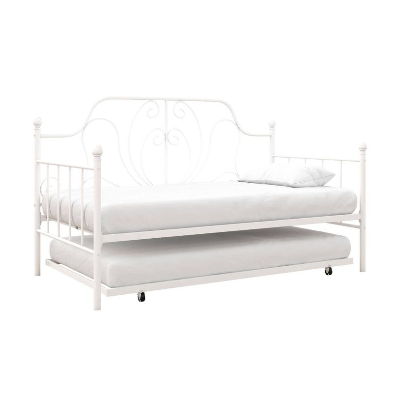 Twin Leila Metal Daybed and Trundle White - Room &#38; Joy, 4 of 13