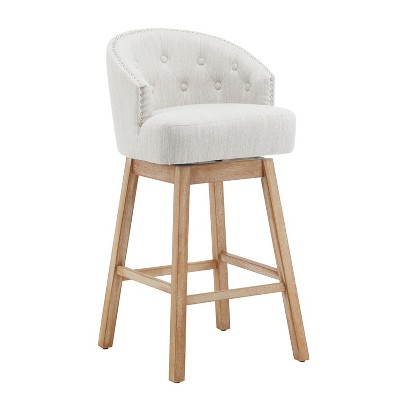 NicBex Set of 2 Bar Stools for Kitchen Island,Counter Bar Stools with Solid Rubber Wood Frame,Bar Chairs for Dining Rooms,Kitchens Islands