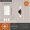 VAXCEL Warren 2-Light 4.75 in. Wide Mid-Century Modern Wall Sconce with Clear Glass Shade - 4 of 4