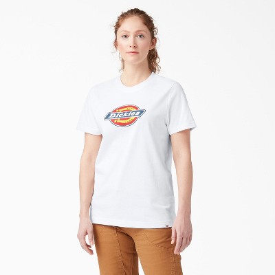 white orange graphic tee