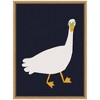 Kate & Laurel All Things Decor 18"x24" Sylvie Farm Duck Framed Canvas by Hannah Beisang Natural - 2 of 4