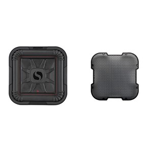 Kicker 46L7T104 L7T L7-Thin 10" Subwoofer, Dual Voice Coil, 4-Ohm & 52GL710 Grill Bundle - 1 of 4