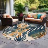 World Rug Gallery Floral Leaves Indoor/Outdoor Area Rug - 2 of 4