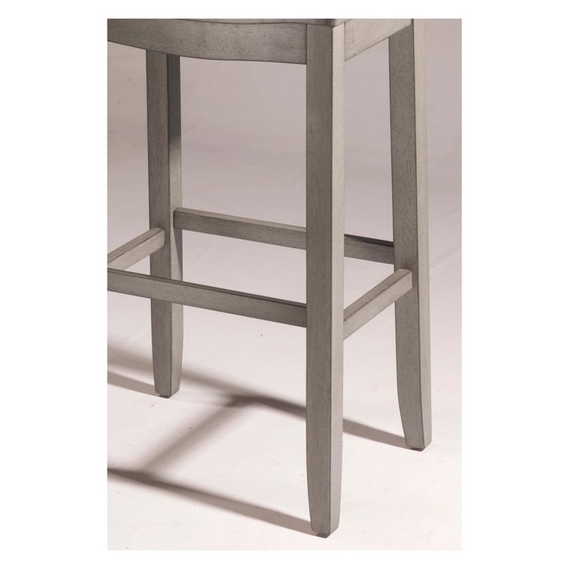 Fiddler Backless 24&#34; NonSwivel Counter Height Barstool Aged Gray - Hillsdale Furniture, 4 of 13