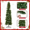 JIONJOY Slim Pencil Pre-Lit Artificial Christmas Tree – Quick Setup, Space-Saving Design for Home, Apartment, Office Holiday Decor - 4 of 4