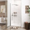 Frameless Pivot Shower Door 72" x 33.6-34.6" , Pivot Swing Shower Glass Door with 1/4"(6Mm) Clear Tempered Glass Shower Door, Easy to Clean - 4 of 4