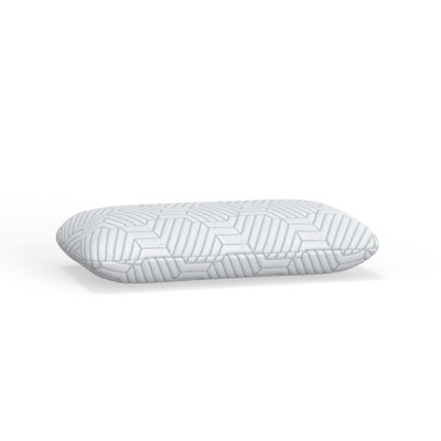 TopComfy Support Pillow Cooling Foam Pillow with Ventilation Channels for Better Sleep Comfort, White and Blue, 16"*8"*8"