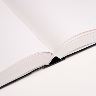 Large Black Hardcover Sketch Book with Acid-Free Paper