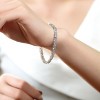 Guili Sterling Silver CZ Bracelet in White, Pink, or Blue—Classic, Sparkling, and Perfect for a Glamorous Touch to Any Look. - 3 of 4