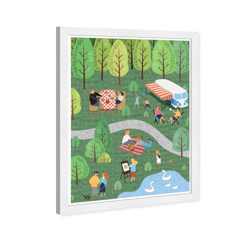 13&#34; x 19&#34; Fun in the Woods Entertainment and Hobbies Framed Wall Art Green - Olivia&#39;s Easel, 1 of 6