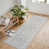 Area Rugs, Washable Floral Rugs, Soft Texture Floral Rug - Non Slip Washable Low Pile Carpet for Bedroom, Living Room, Office, Kids Room - 3 of 4