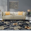 Modern Floral Indoor Area Rug or Runner - Blue Nile Mills - 2 of 4