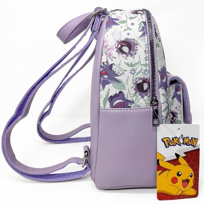 Pokemon Gengar Print Mini Backpack - White/Purple - image 3