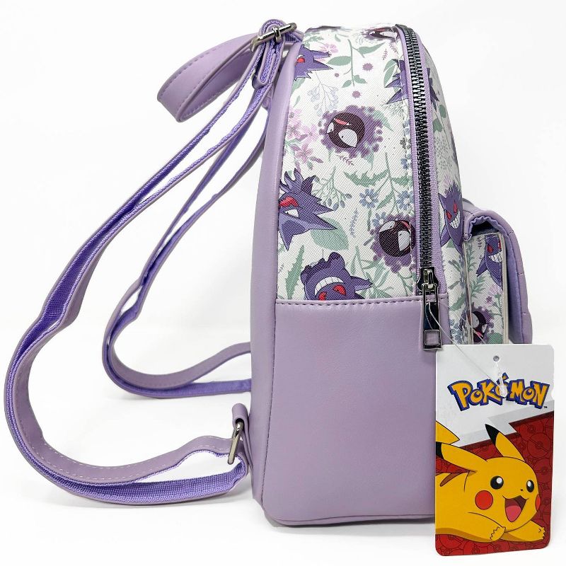 Pokemon Gengar Print Mini Backpack - White/Purple, 3 of 7