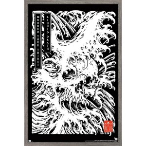 Trends International Liquid Death - Death Wave Framed Wall Poster Prints - 1 of 4