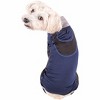 Pet Life (R) Active 'Warm-Pup' Heathered Performance 4-Way Stretch Two-Toned Full Body Warm Up - 2 of 4