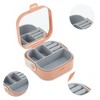 Unique Bargains Square Multi-Function with Mirror Jewelry Box Jewelry Organizer 1 Pc - 3 of 4