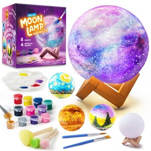 Joyfy DIY 3D Moon Lamp Painting Kit, Paint Your Own Moon Light, Arts and Crafts Kit for Kids Age 6+, School Projects, Birthday Gifts for Boys Girls - 1 of 4