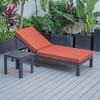 LeisureMod Chelsea Modern Outdoor Chaise Lounge Chair With Side Table - 4 of 4