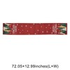 Unique Bargains Christmas Table Runner Gold Tone Star Christmas Tree Linen 72"x13" 1 Pc - 3 of 4