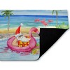 Stupell Industries Santa Pool Float & Cocktail Printed Outdoor Door Mat, design by Paul Brent, 18"x30" - 2 of 4