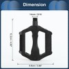 Unique Bargains Cycling Bike Pedal 9/16" Spindle Cycling Anti-Slip Widened Pedal Black for Road Mountain BMX MTB Bike - 3 of 4