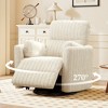 KERDOM Electric Recliner Chair, Swivel Rocker Recliner Chair with USB Ports,  Sand White - 3 of 4