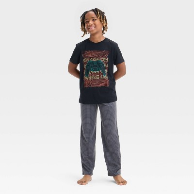 Boys' 3pc 'Gaming' Printed Short Sleeve Pajama Set - Cat & Jack™ Black/Orange XS