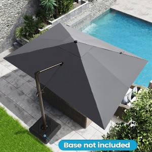 Crestlive Products 10'x 13' Patio Offset Cantilever Umbrella High-strength Aluminum Pole with 360°Rotation 5 Heights Adjustable Umbrella - 1 of 4