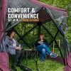 CLAM Quick-Set Traveler 6 x 6 Foot Easy Set Up Portable Outdoor Camping Pop Up Canopy Gazebo Shelter with Ground Stakes and Carry Bag, Plum - 4 of 4