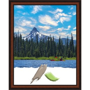 Amanti Art Cyprus Walnut Narrow Wood Picture Frame - 1 of 4