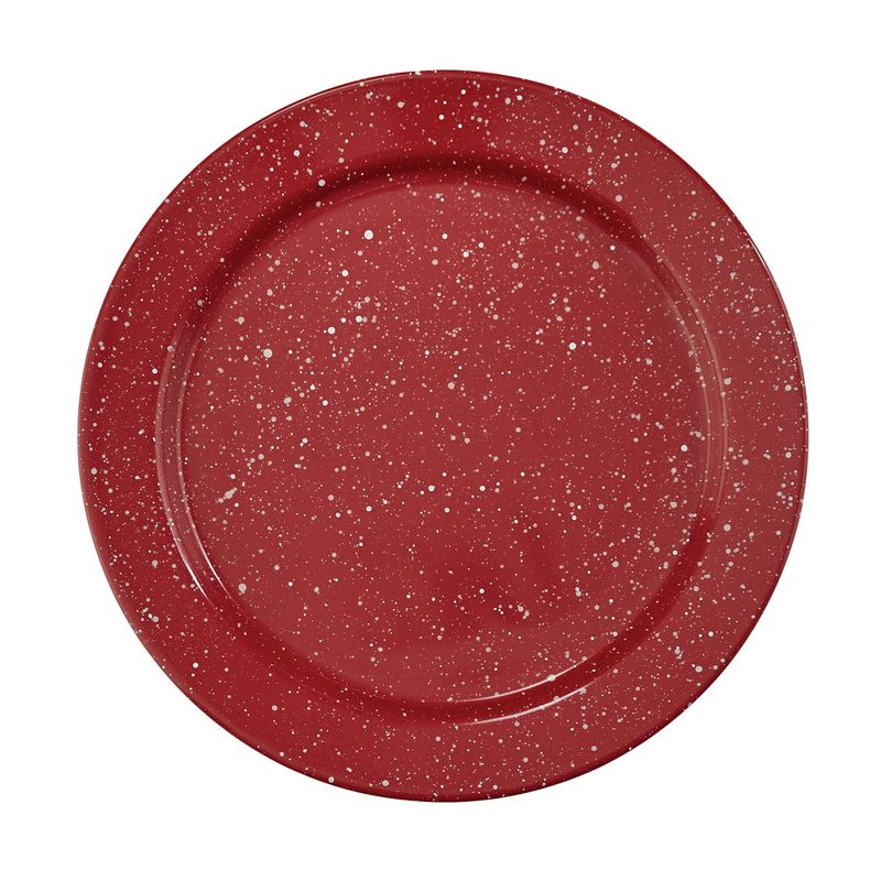 Park Designs Granite Red Enamelware Dinner Plate Set of 4, 1 of 4