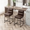Sapphtopaz Modern Upholstered Dining Chairs Set of 2, Kitchen Chairs with Metal Legs for Kitchen Dining Room - 3 of 4