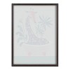 18" x 24" Blake Mid-Century Modern Giraffe in Bathtub Framed Printed Glass - Kate & Laurel All Things Decor - image 4 of 4