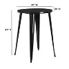 Flash Furniture Commercial Grade 30" Round Metal Indoor-Outdoor Bar Height Table - 2 of 2