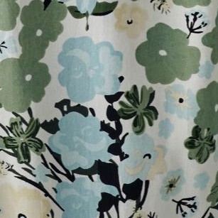 white aqua sky floral