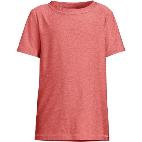 Lands' End Kids Active Performance Tee - Large - Nautical Red Space Dye ...